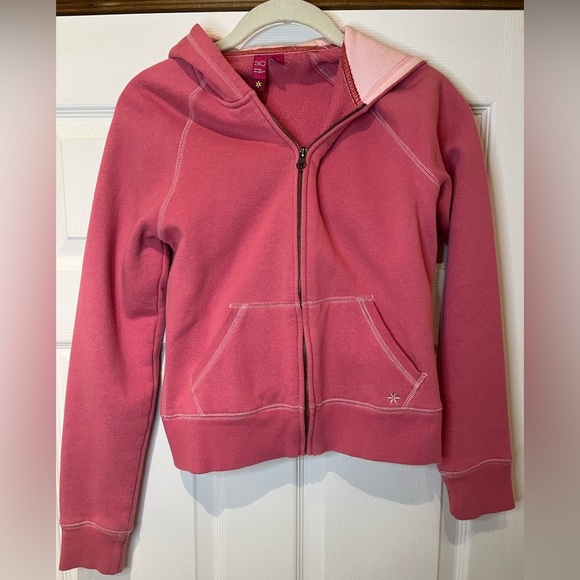 SO Medium Pink Zip-Up Hoodie Jacket with Hood - Picture 1 of 4